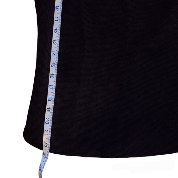 Talbots black 3/4 sleeve button back top XS - Picture 3 of 8